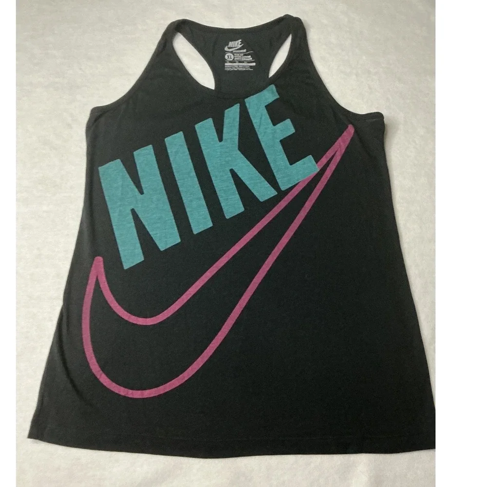 Nike Tank + Crop + Long Sleeve Womens Activewear Tops X-Large Burgundy Black